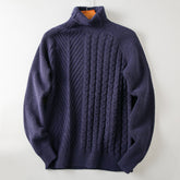 Men's Knitwear Trendy Solid Color Turtleneck Sweater